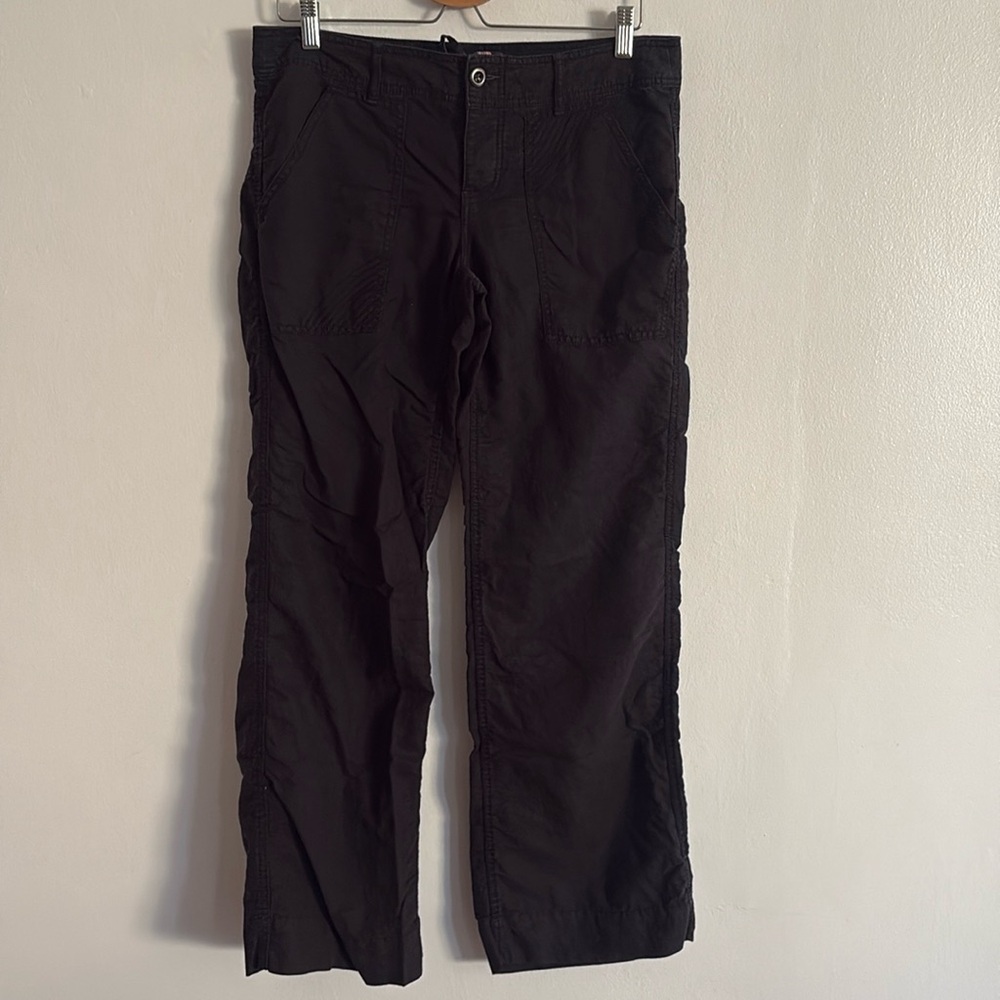 Free People Relaxed Low Rise Black Pants Size 10